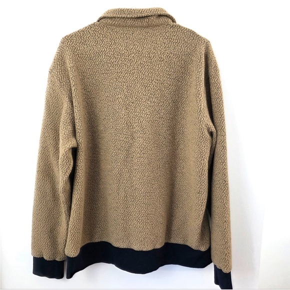 Patagonia Sherpa Quarter Zip Fleece Pullover men's XL Tan outdoor spring ready - Picture 6 of 8